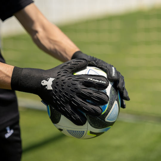Fearless Goalkeepers Wolf Pro Γάντια Τερματοφύλακα Ενηλίκων & Παιδικά Μαύρα Onyx Black
