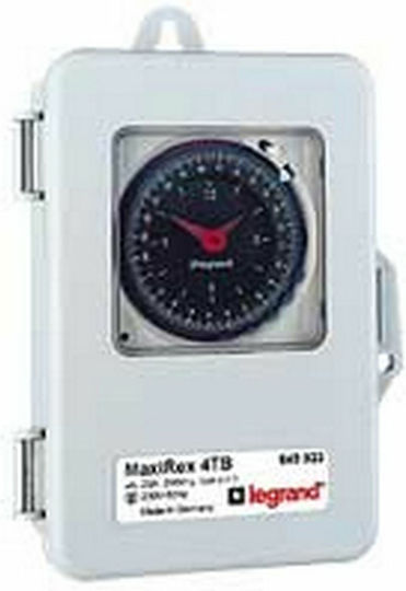 Legrand Αναλογικός Χρονοδιακόπτης Ράγας Ημερήσιος με Εφεδρεία 500 Ώρες Επίτοιχος 20A IP53