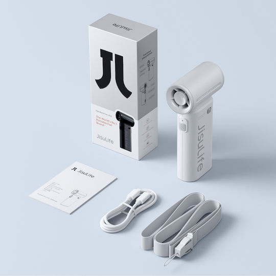 JisuLife Ανεμιστηράκι Χειρός USB Χωρίς Πτερύγια 7W Γκρι