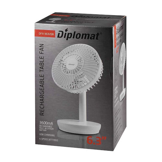 Diplomat DFX-363USB Ανεμιστηράκι USB Λευκό