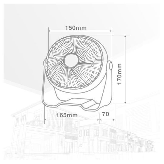 Niaros Ανεμιστηράκι USB 3W Κόκκινο 300010031