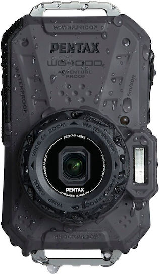 Pentax WG-1000 Compact Φωτογραφική Μηχανή 16MP Οπτικού Ζουμ 4x με Οθόνη 2.7" Γκρι