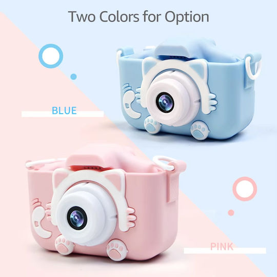 Q1 Kitty Kids Kinderkamera 12MP Rosa