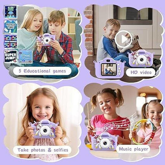Unicorn Children's Camera Optical Zoom 4x Blue