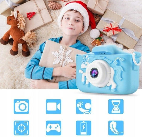 SPM X5 Cameră Foto pentru Copii 20MP Unicorn Albastră