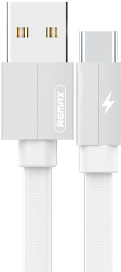 Remax Cablu Kerolla USB 2.0 USB-C Masculin - USB-A Alb 2m 047466