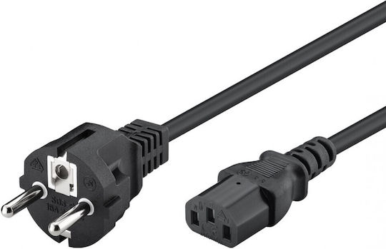 Powertech Schuko - IEC C13 Cable 1.5m Μαύρο CAB-P006