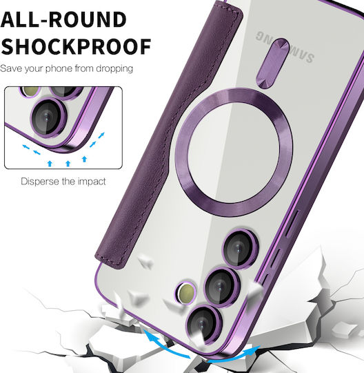 Techsuit Buchen Sie Silikon Lila (Galaxy S23)