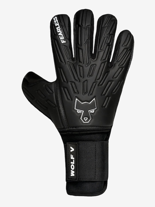 Fearless Goalkeepers Wolf V Adults & Kids Goalkeeper Gloves Black