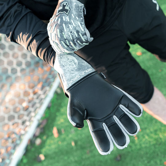 Fearless Goalkeepers Wolf X Голмански ръкавици за Възрастни & Детски Сив