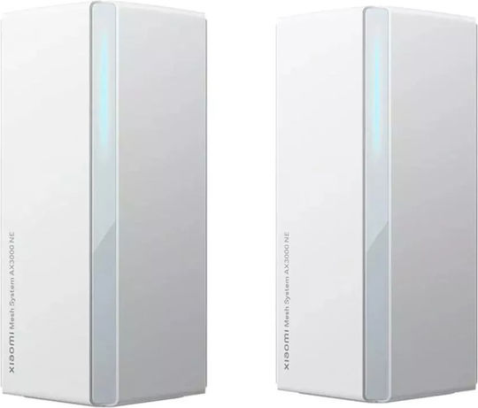 Xiaomi Mesh System AX3000 Access Point Wi‑Fi 6 Dual Band (2.4 & 5GHz) in Double Kit White