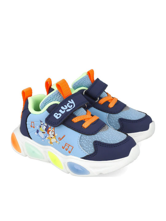 Kids Sneakers Anatomic with Scratch & Lights Blue