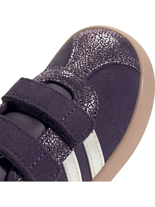 Vl Court 3.0 Παιδικά Sneakers με Σκρατς Μωβ