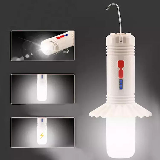Verk Group LED Glühbirne für Camping Wasserdicht mit Taschenlampe & Powerbank