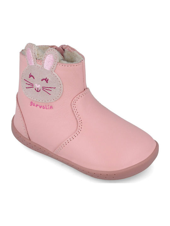 Kids Boots with Zipper Pink