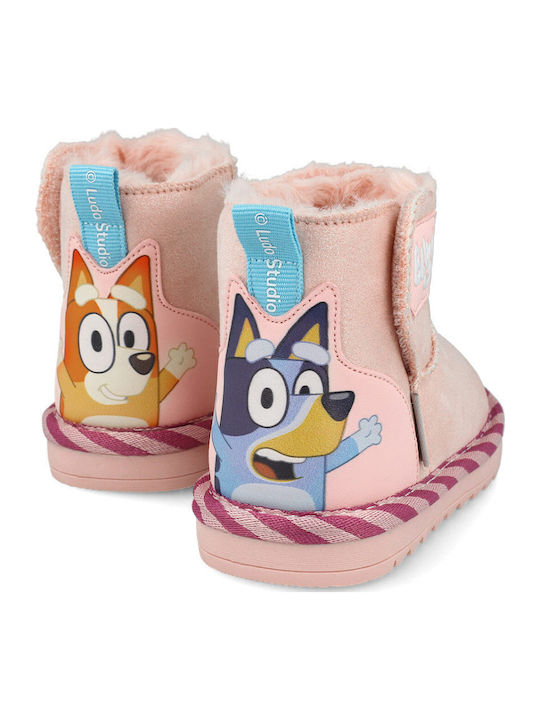 Ghete Copii cu Velcro Roz