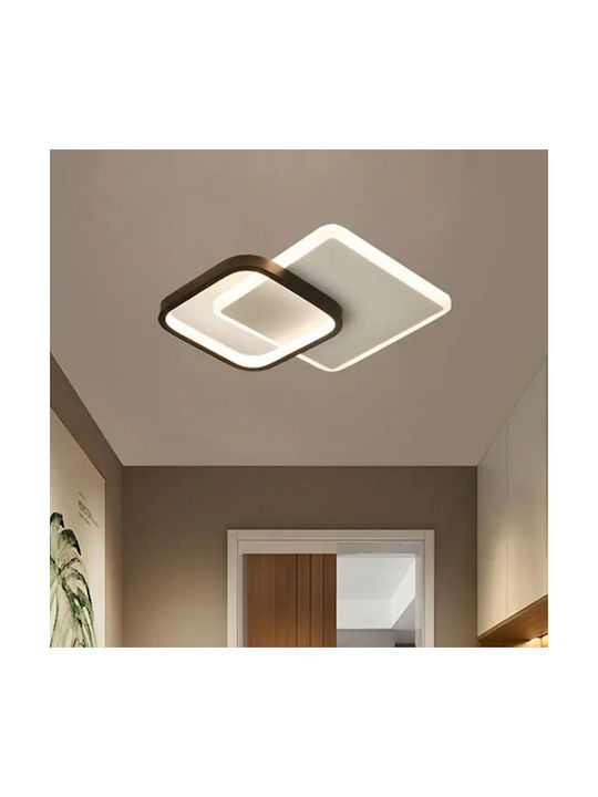 Home Lighting Πλαφονιέρα Οροφής 20εκ. Μαύρη με Ενσωματωμένο LED