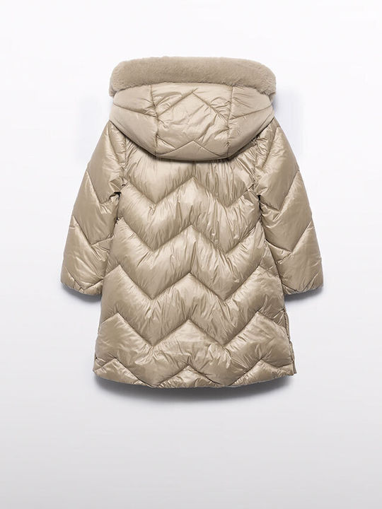 Kids' Casual Jacket Long with Hood Gold
