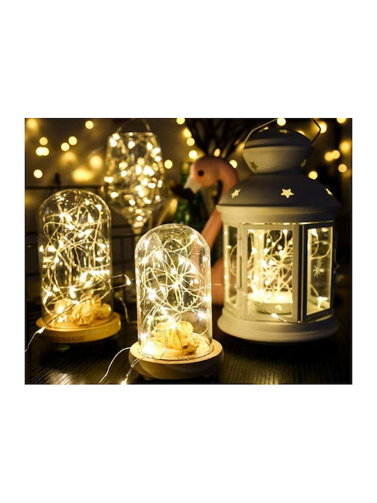 200 Lights LED 20m. Warm White in String 1pcs
