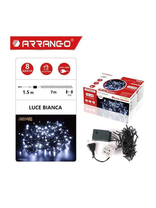 100 Λαμπάκια LED 8.5μ. Ψυχρό Λευκό σε Σειρά