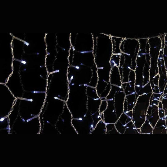 144 Lights LED 3m. x 60cm Cold White type Rain 1pcs