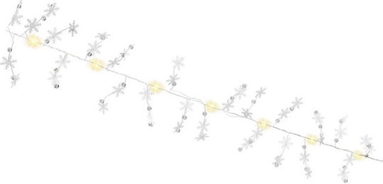 10 Lights LED 1.3m. Warm White Battery in String 1pcs