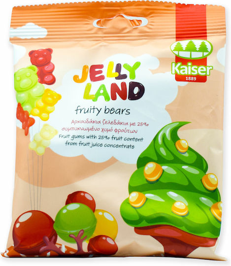 Kaiser 1889 Ζελεδάκια Jelly Land Αρκουδάκι με Γεύση Λεμόνι / Passionfruit / Πορτοκάλι / Βατόμουρο / Ανανάς / Κεράσι 100gr