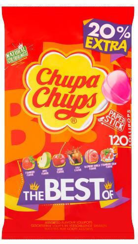 Chupa Chups 120 Lollipops with Flavor Cola / Milky / Fruit 1pcs 1440gr