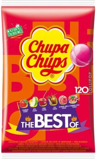 Chupa Chups 120 Lollipops with Flavor Cola / Milky / Fruit 1pcs 1440gr
