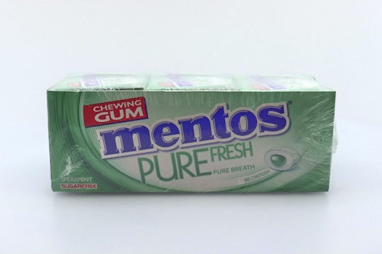 Mentos 20 Gume de mestecat Pure Fresh cu Aromă de Mentă verde 12buc 28gr