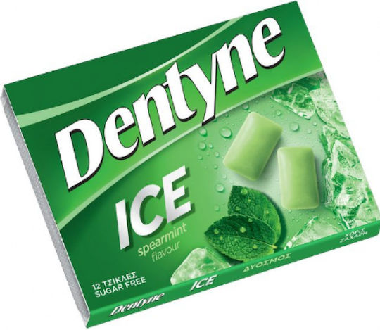 Dentyne 12 Τσίχλες Ice με Γεύση Δυόσμος Χωρίς Προσθήκη Ζάχαρης 16.8gr