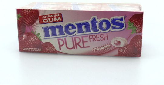 Mentos Τσίχλες Pure Fresh με Γεύση Φράουλα 12τμχ 30gr
