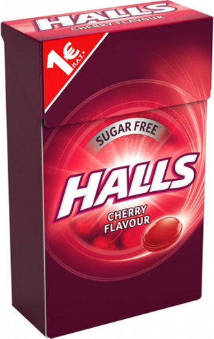 Halls Cool mit Geschmack Kirsche Ohne Zuckerzusatz 1Stück 28gr