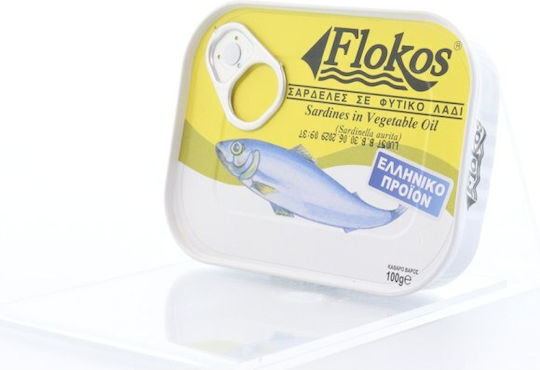 Flokos Sardines in Vegetable Oil 100gr