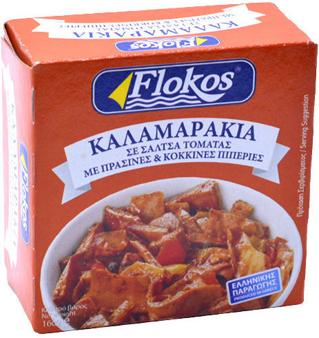 Flokos Squids Tomato - Pepper 160gr