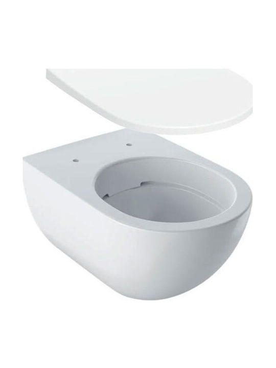 Geberit Acanto Wall-Mounted Toilet Rimless Without Cover White