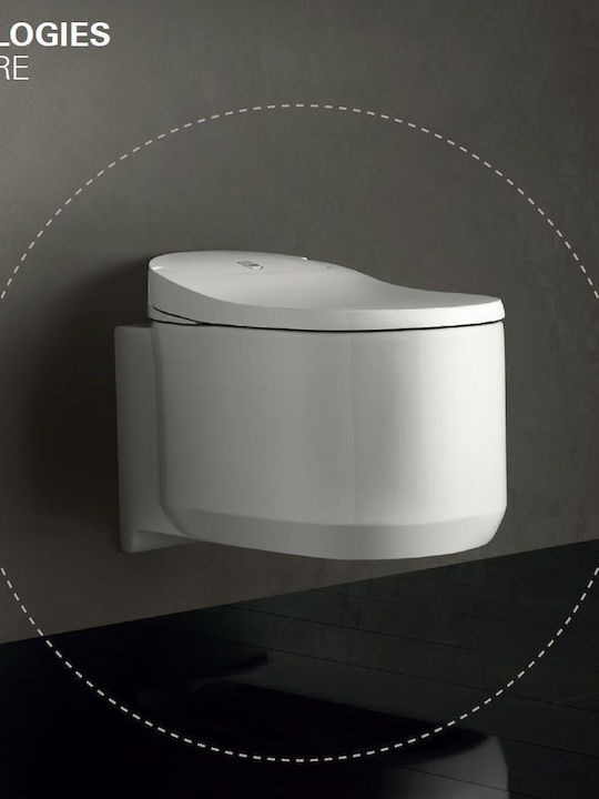 Grohe Sensia Arena Λεκάνη Κρεμαστή Rimless με Κάλυμμα Soft Close Λευκή
