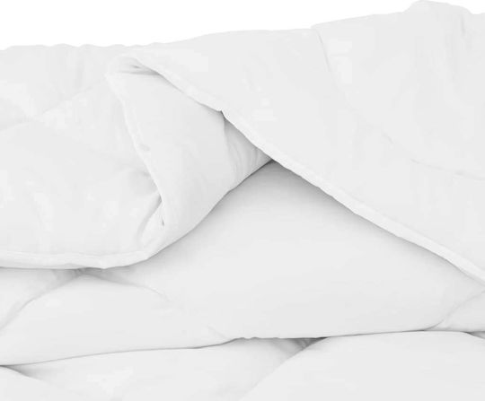 vidaXL Комплект Пухено Единично с Пълнеж Microfiber 135x200бр Бял 2бр