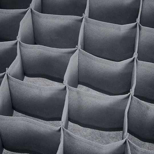Organizator de sertare pentru Șosete / Lenjerie intimă în Culoare Gri 32.5x32.5cm 1buc