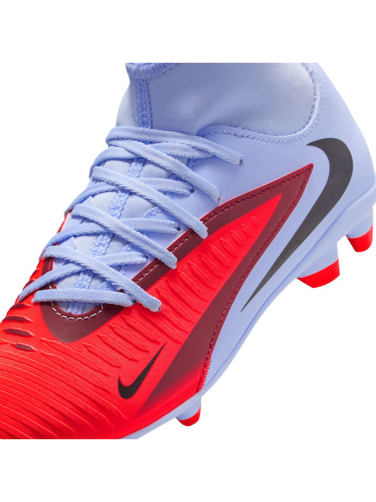 Kids Molded Soccer Shoes with Sock Light Blue