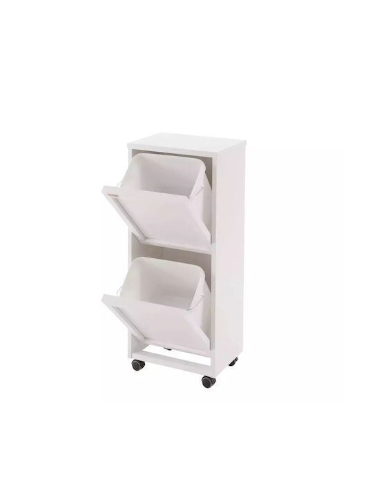 Arredamenti Italia Coș de Gunoi Plastic Alb 12lt 1buc