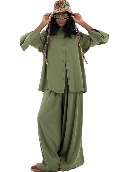 Women's Long Sleeve Shirt Green