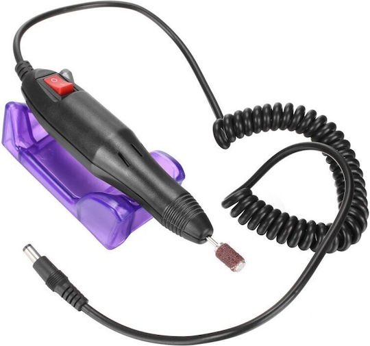 Freza Electrică Unghii 20.000 Rpm 20w Manichiură Profesională 6 Capete de Șlefuire Direcție Dublă