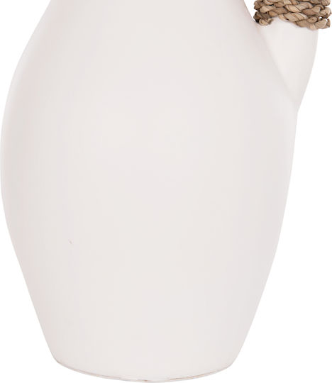HomeMarkt Διακοσμητικό Βάζο Πήλινο Cammer Λευκό Φ18xΥ39cm