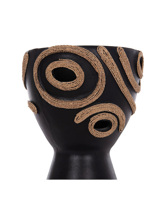 HomeMarkt Decorative Vase Dean Black 20x20x29cm