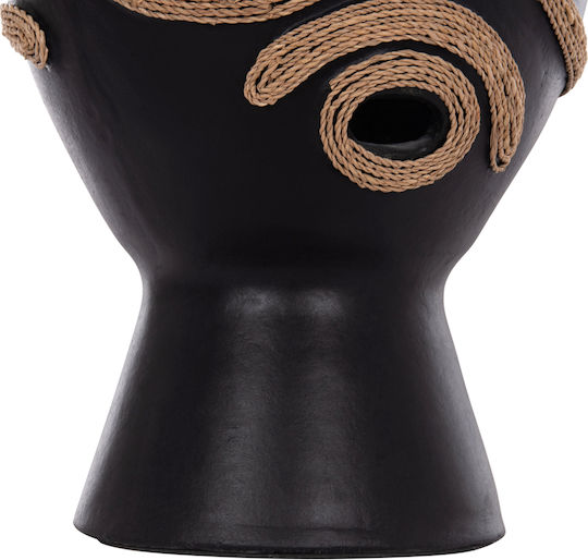 HomeMarkt Decorative Vase Dean Black 20x20x29cm