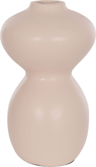 HomeMarkt Decorative Ceramic Vase Nelly Ecru Φ22xH35cm