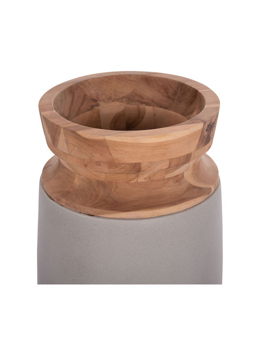 HomeMarkt Decorative Vase Linter Gray 11.7cm