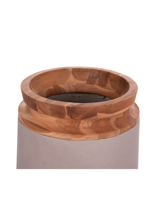 HomeMarkt Decorative Vase Linter Brown 34x13.5x60cm