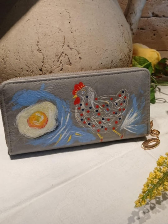 Large Women's Wallet Classic Gray